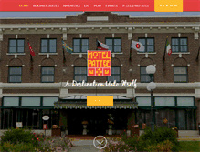Tablet Screenshot of hotelpattee.com